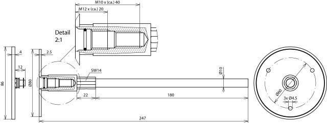10 Stk. DEHN Erdungsfestpunkt Typ M EFPMM1012V4AL#478041