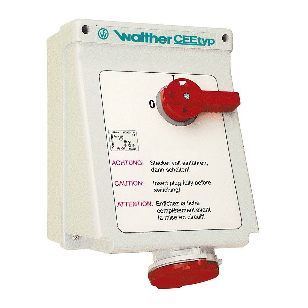 Walther Werke Wandsteckdose 16A AD110409