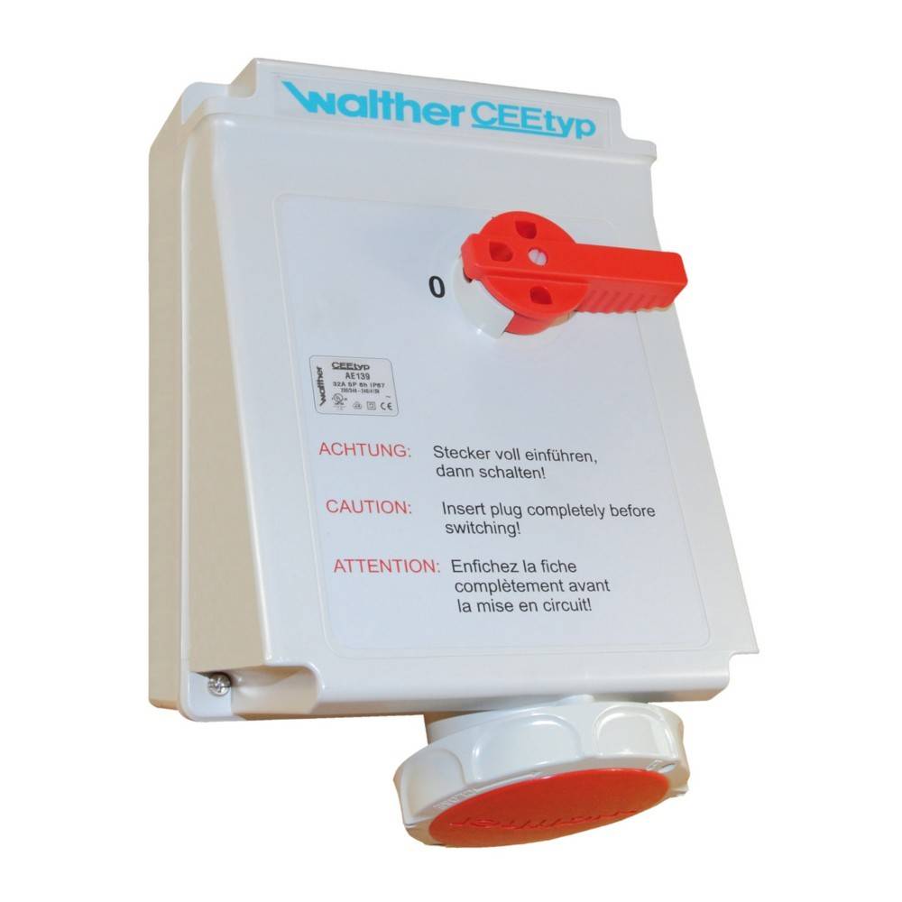 Walther Werke Wandsteckdose 32A AD139406