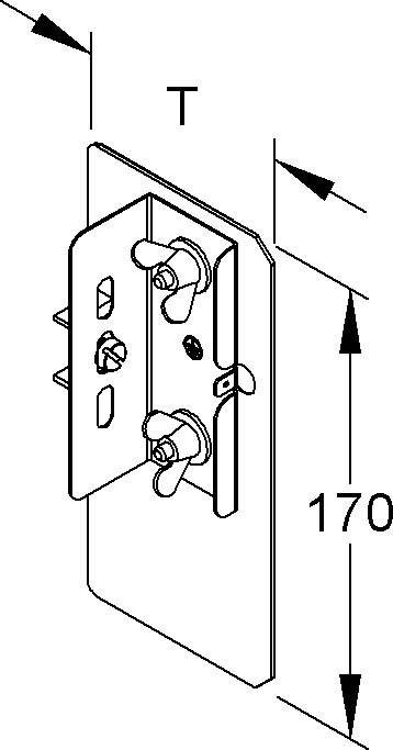 Niedax Alu-Enddeckel DAEDR 170 N