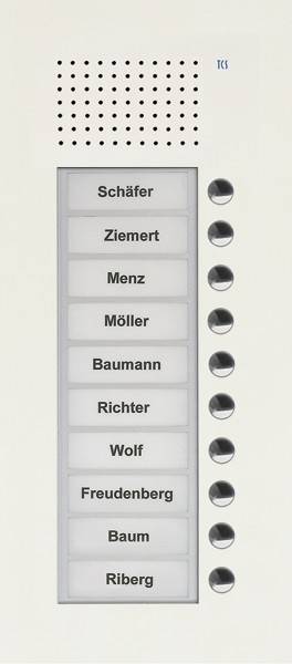 TCS Tür Control Audio Außenstation PUK 10 PUK10/1-WS
