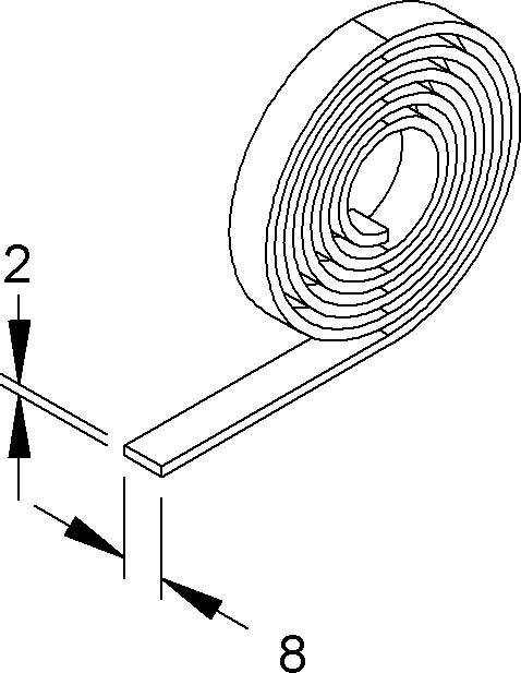 Niedax Polychloroprenklebeband NKB 8X2