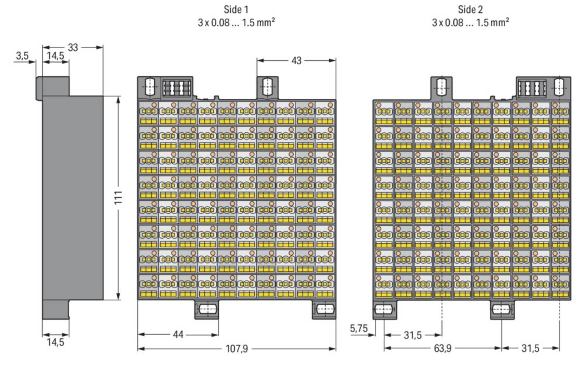 WAGO GmbH & Co. KG Wabe 80pol. 726-721