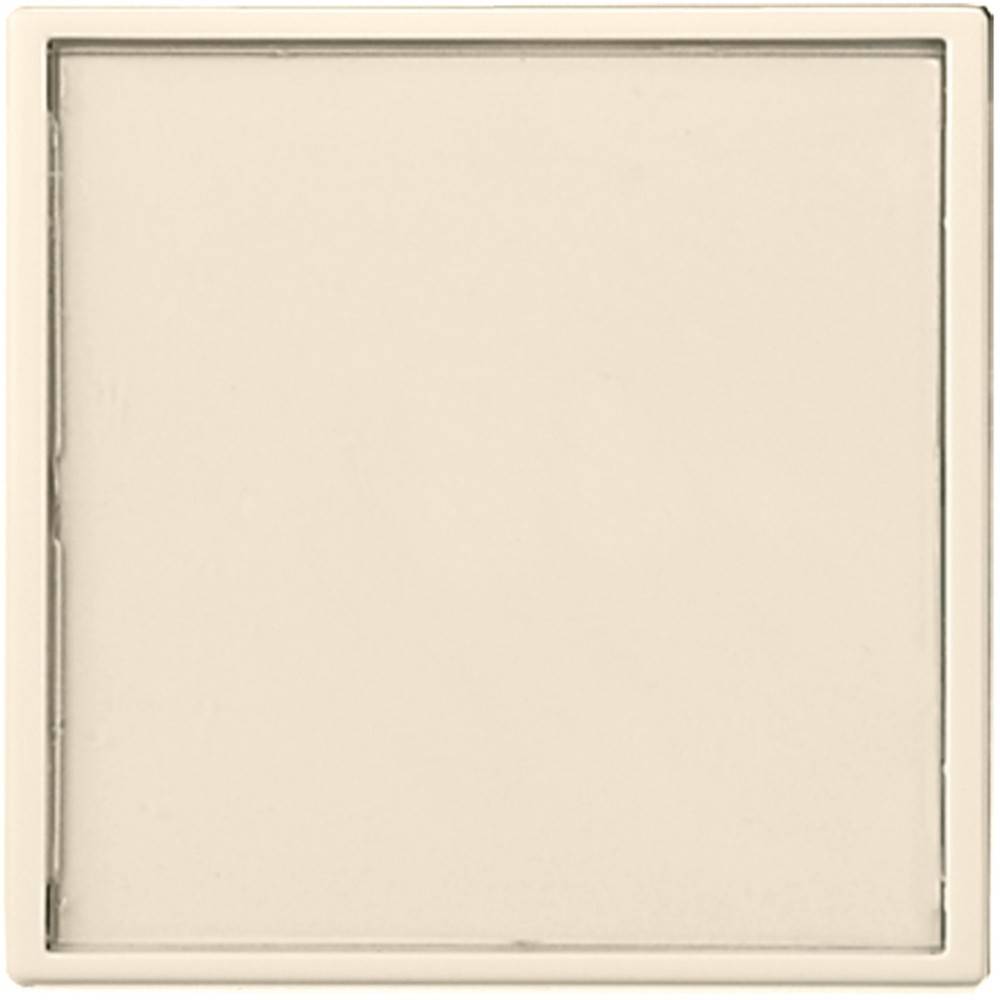 Eine schlichte, beige Keramikfliese mit einer glatten, glänzenden Oberfläche und quadratischer Form. Keine Muster oder Designs sind vorhanden.