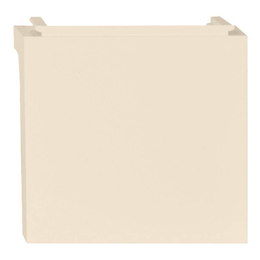 Eine beige, quadratisch geformte Abdeckung für einen Bauposten mit einem einfachen, abgerundeten Design an allen Seiten, geeignet für Außenbefestigungen.