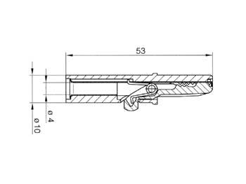 ISOLIERTE ABGREIFKLEMME, 4mm 6A / SCHWARZ (AK 10)