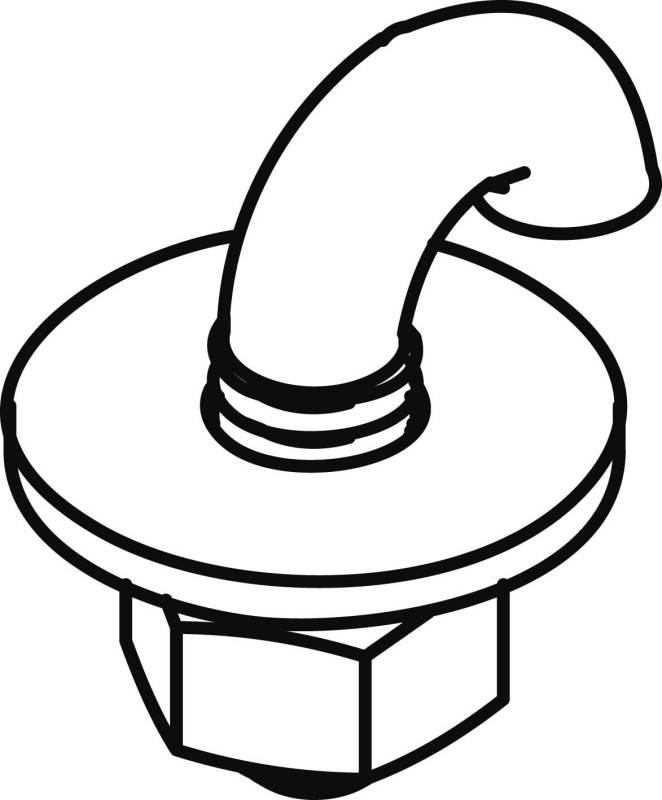 50 Stück Rico Hakenschraube 16S14-B