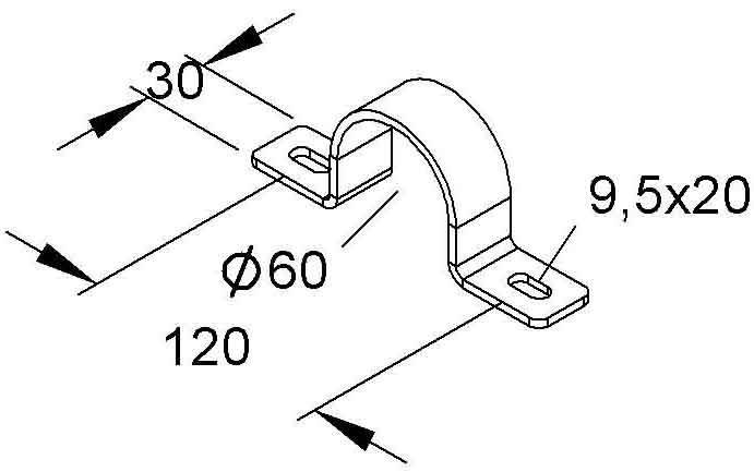 Niedax Rohrschelle MIRS 60 F