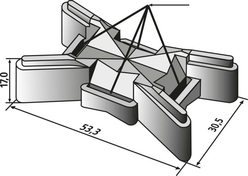 HellermannTyton Abstandshalter ELTYA-PP-BK-L1