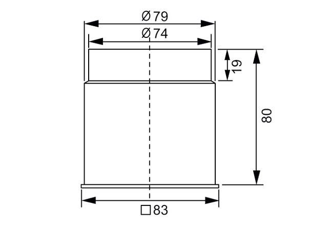 Maico Absaugstutzen ER-AS