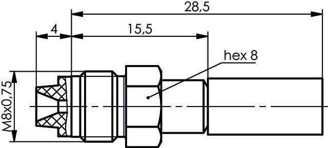 Telegärtner FME-Kabelbuchse CR/CR PP 100025652