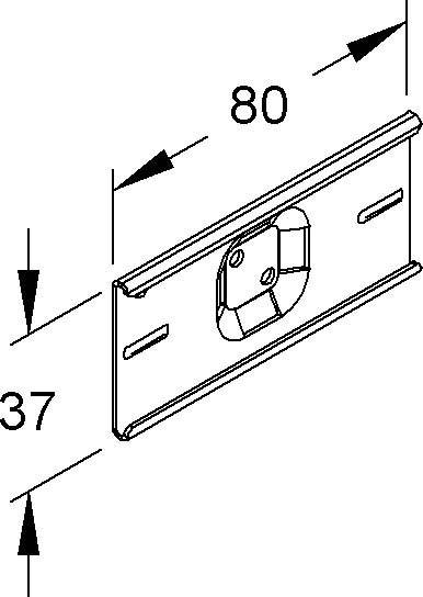 Niedax Kennzeichnungsschild MIKS 80X37 E3