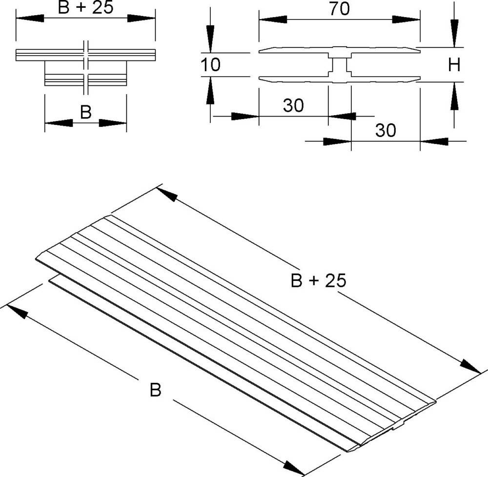 Niedax Deckelstoßbrücke DSBA 600