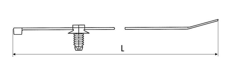 HellermannTyton Befestigungsbinder T30RFT6LG-MC5-BK-D1