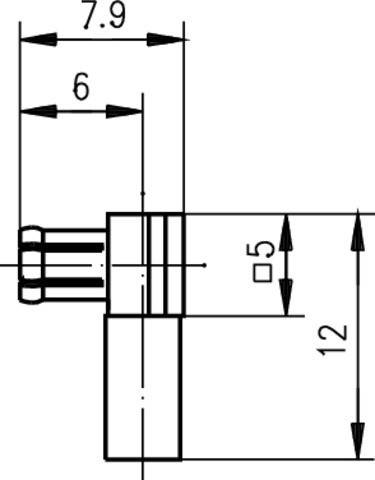 Telegärtner MCX-Kabelwinkelstecker cr 100024984