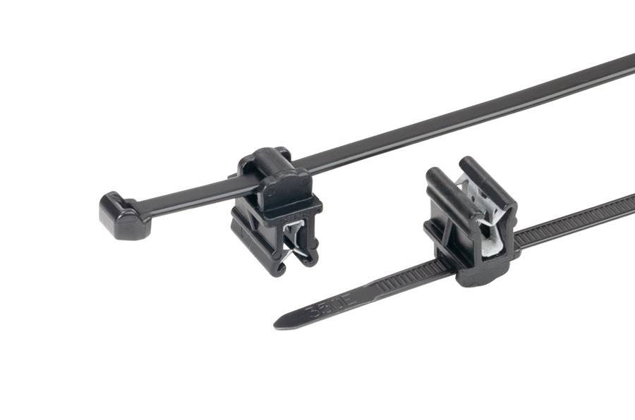HellermannTyton Befestigungsbinder T50ROSEC10-MC5-BK-D1