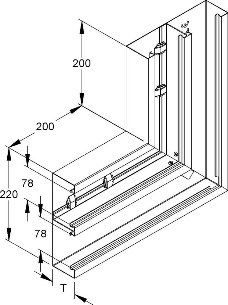 Niedax DKU-Vertikaleck DKV 220-78T60 L