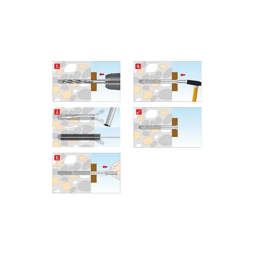 TOX Nageldübel Attack, 6x80 mm, 50 Stück TOX Nageldübel Attack, 6x80 mm, 50 Stück