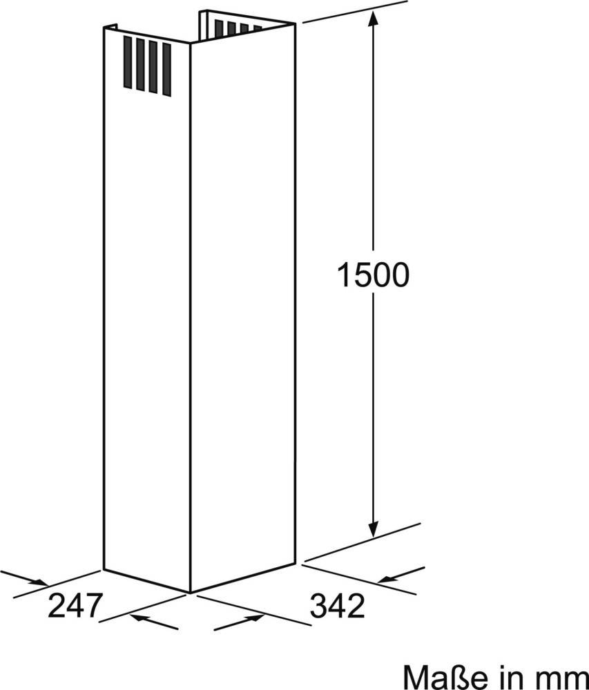 Bosch MDA Kaminverlängerung DHZ1233