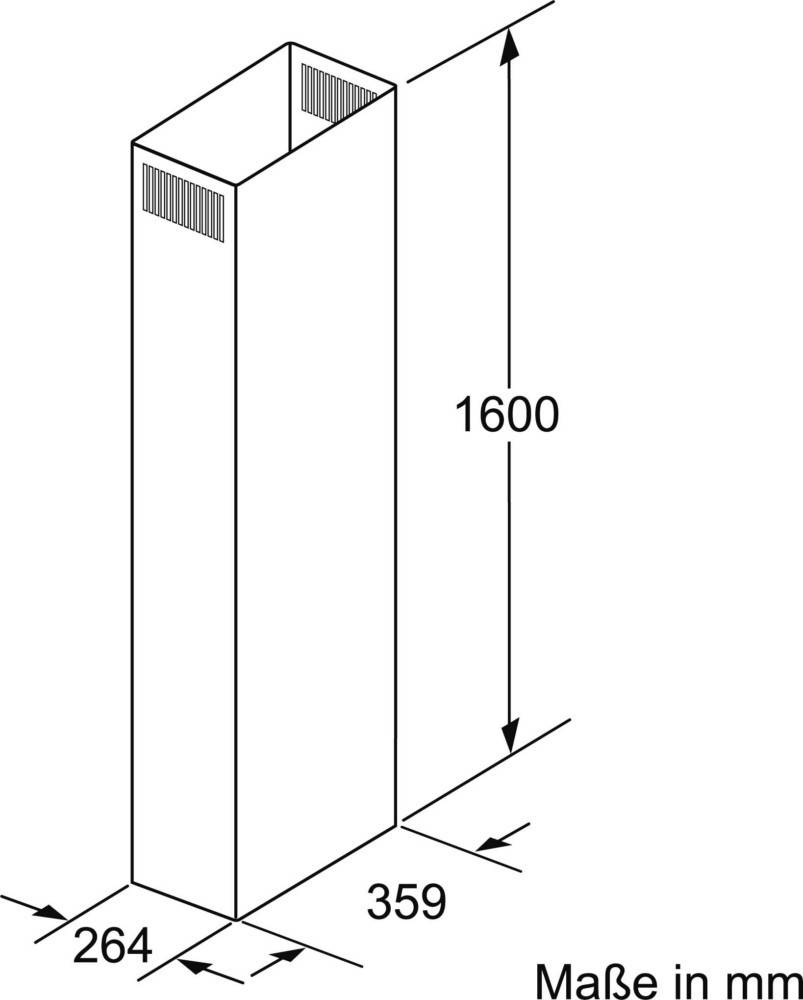 Bosch MDA Kaminverlängerung DHZ1256