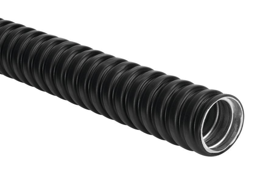 HellermannTyton Metallschlauch PCS12 GS/PVC BK 25