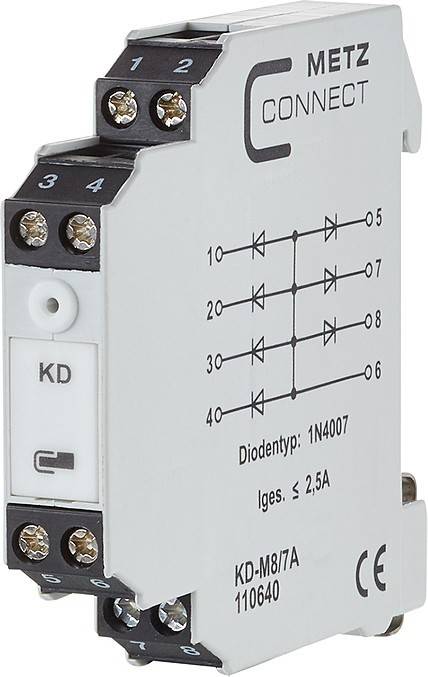 10 Stk. Metz Connect Diodenmodul KD-M8/7A
