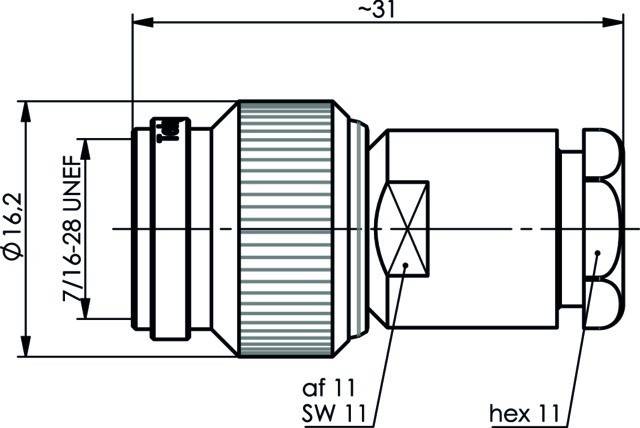 Telegärtner TNC-Kabelstecker 100023734
