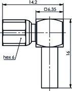 Telegärtner SMC-Winkelbuchse AU 50Ohm 100024911