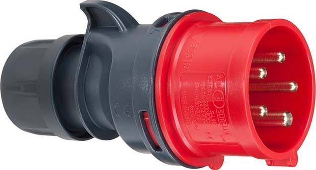 10 Stk. ABL GmbH CEE-Stecker rot S51S30