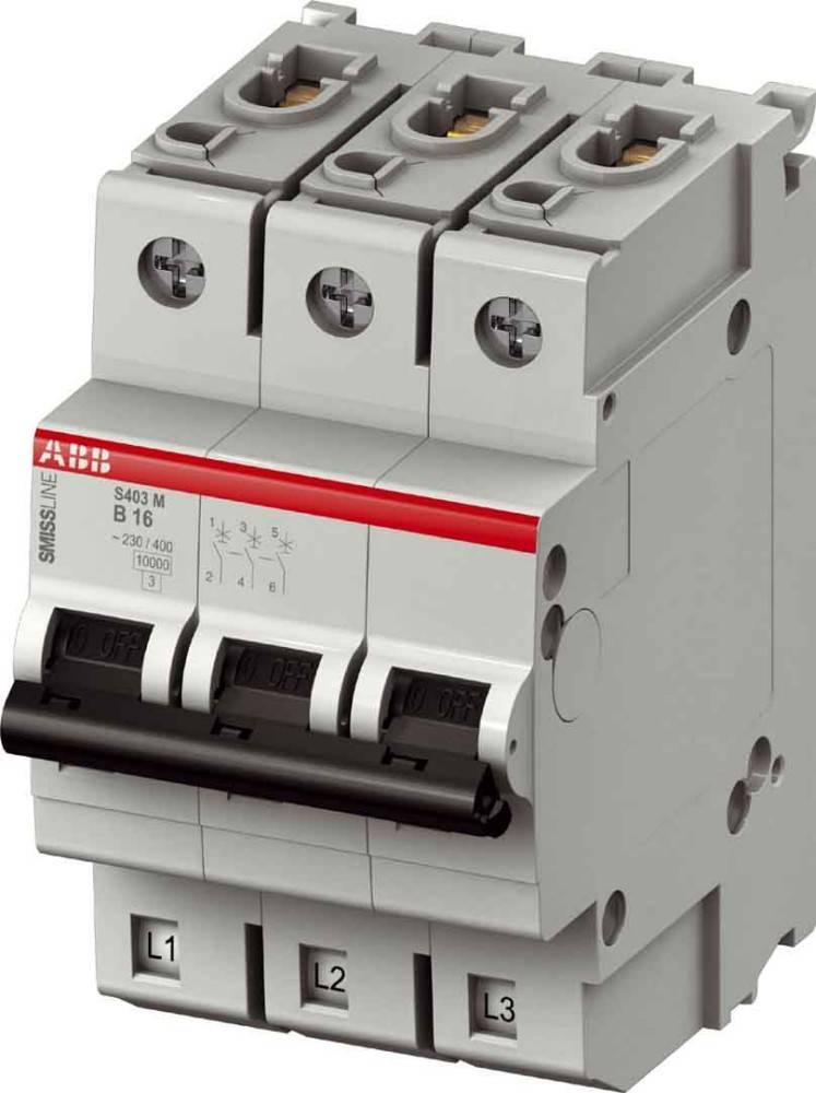 3 Stk. ABB Stotz S&J Leitungsschutzschalter S403M-B13