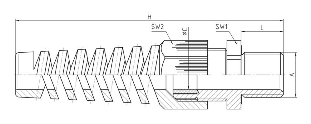 Jacob Kabelverschraubung 50.013M20 PABS