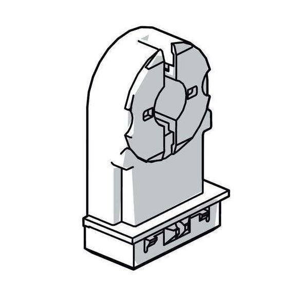 Stahl Fassung f.Lampensockel G13 107275