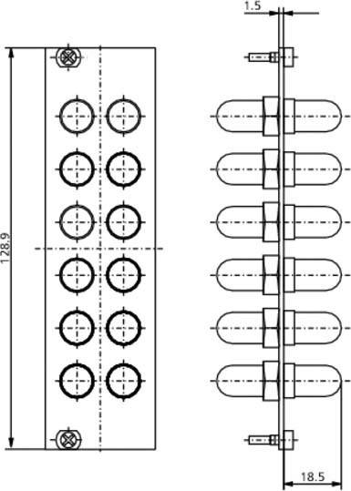 Metz Connect OpDAT REGpro Frontplatte 15024A0112-E