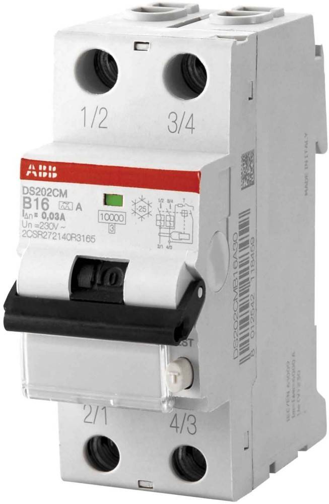 ABB Stotz S&J FI/LS-Schalter DS202CMA-C16/0,01