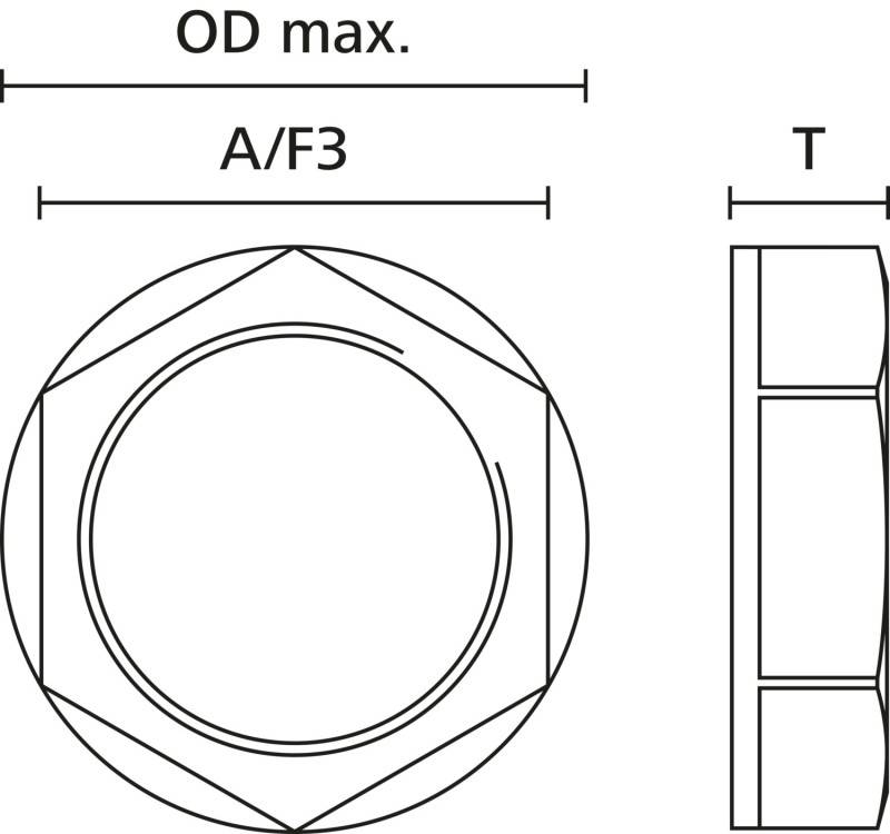 HellermannTyton Gegenmutter ALPA-M12