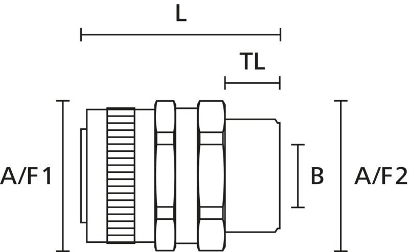 HellermannTyton Verschraubung SC10-SM-M12