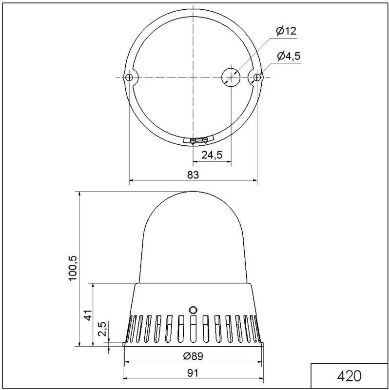 Werma LED-Mehrtonsirene BM 42032075