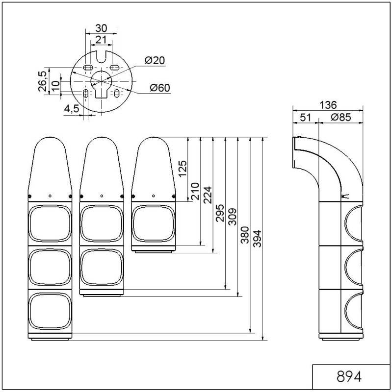 Werma LED-Dauerleuchte CL WM 89418055