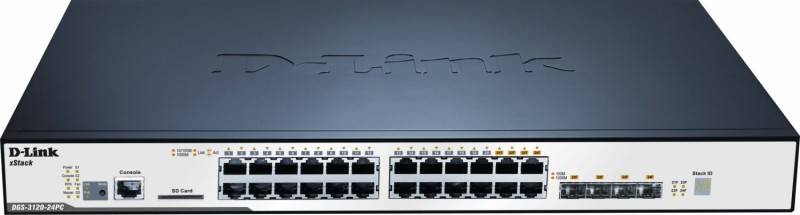 DLink Deutschland 24-Port Gigabit Switch SI DGS-3120-24PC/SI