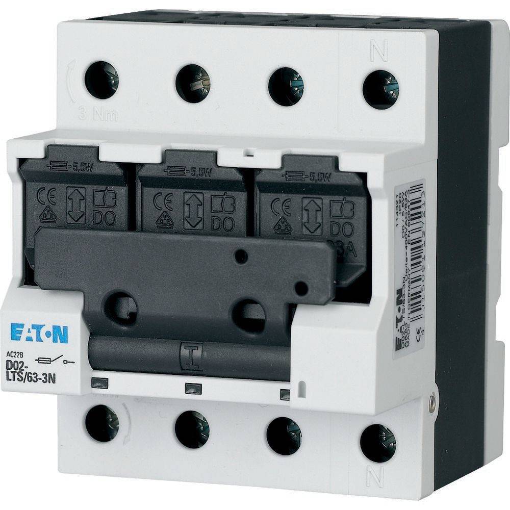 Eaton Sicher.lasttrennschalter D02-LTS/63-3-HK