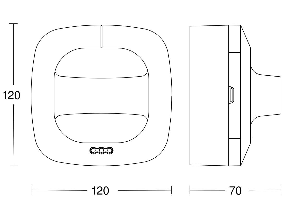 Steinel Präsenzmelder Dual HF AP WS COM1