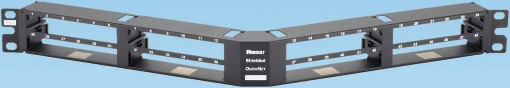 Panduit Verteilerfeld 48-Port 1HE QASP48HDBL