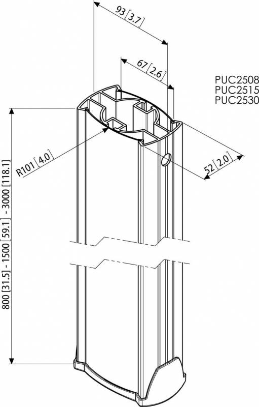 Vogels Profil Connect-it PUC2508 si-sw