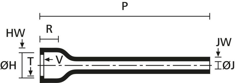 10 Stk. HellermannTyton Formteil 131-1-G-POX-BK