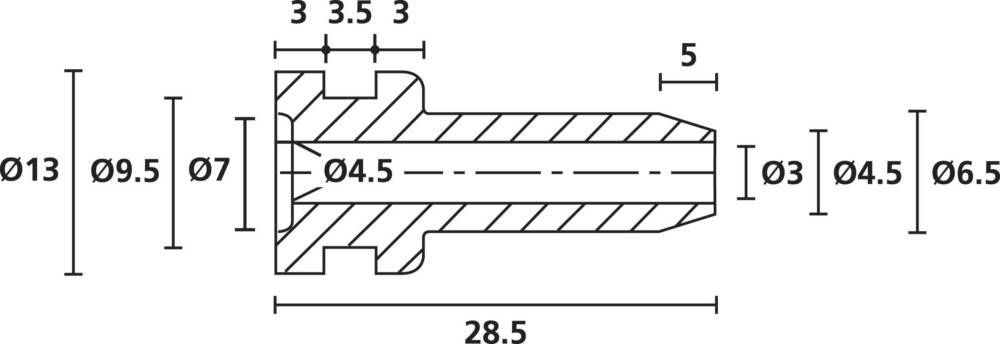 1000 Stk. HellermannTyton Knickschutz-Tülle HV2101-PVC-BK-M1