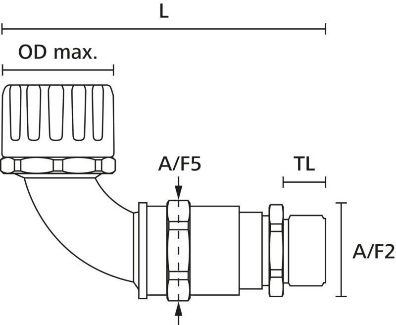 HellermannTyton KS-Verschraubung HG16-90CG-PG16