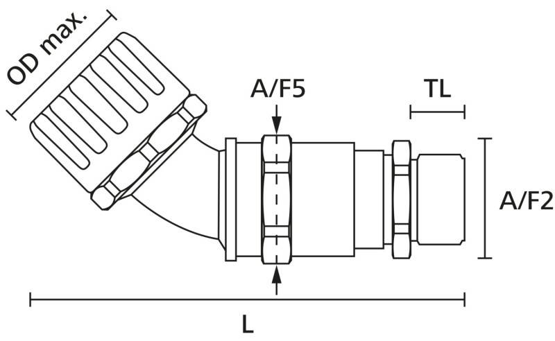 HellermannTyton KS-Verschraubung HG16-45CG-M20