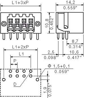 Weidmüller LP Verbinder B2L/S2L S2L-SMT #1794950000