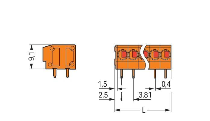 WAGO GmbH & Co. KG Leiterplattenklemme 235-109/330-000