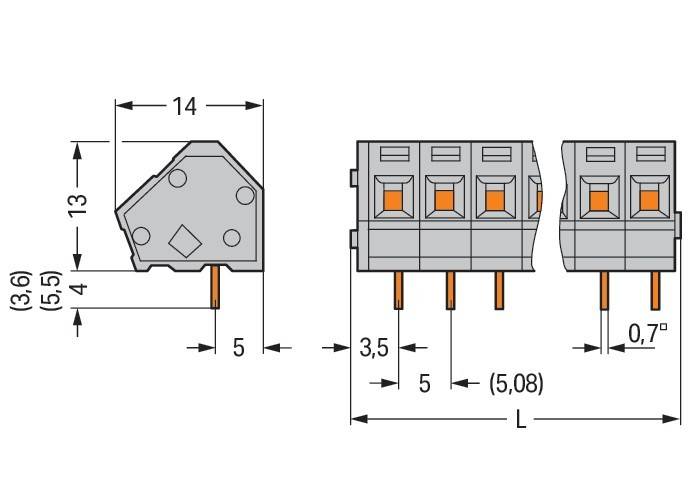 WAGO GmbH & Co. KG Leiterplattenklemme 236-136